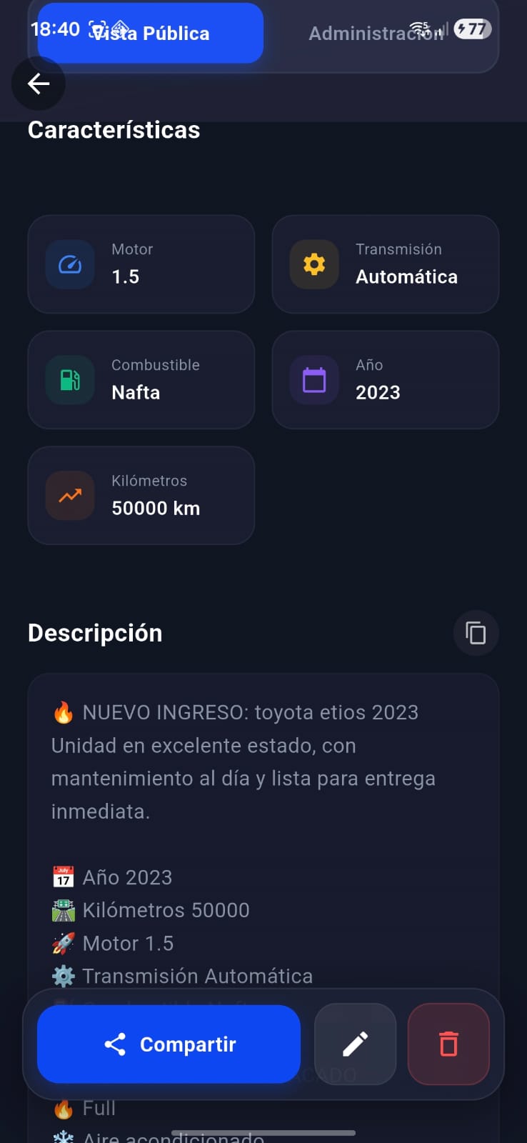 Características